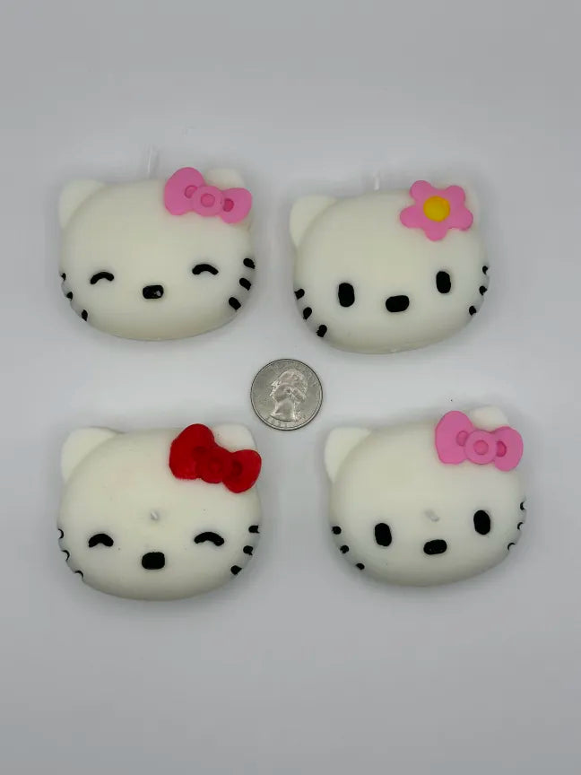 Red Bow Kitty Candle