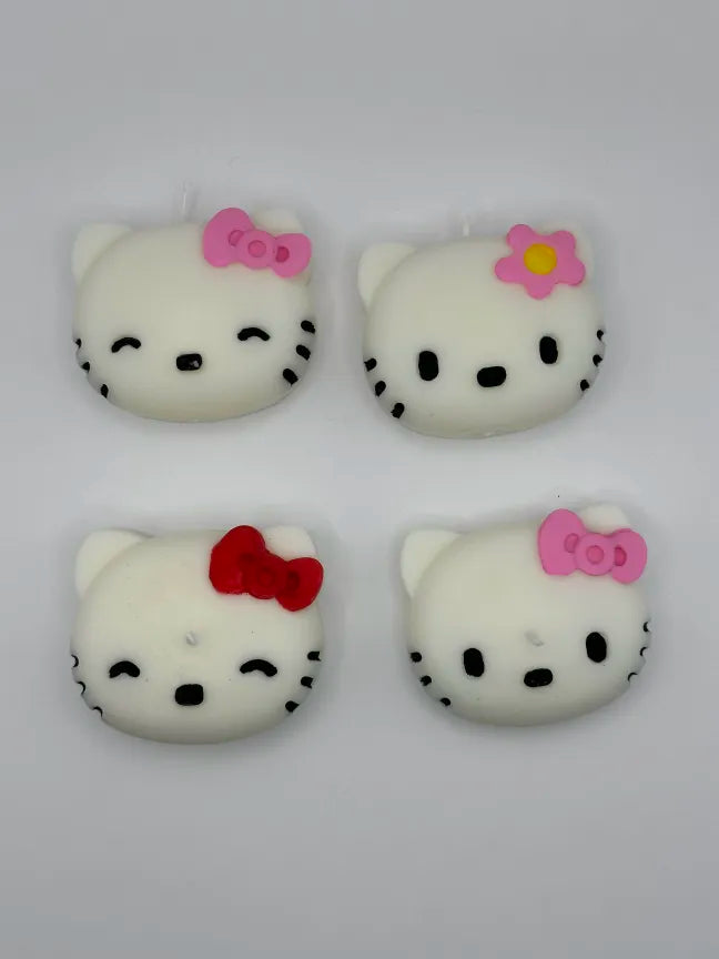 Red Bow Kitty Candle