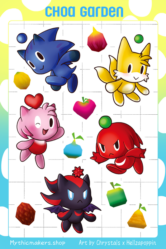 Chao Garden Sticker Sheet