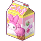 Pink Clouds Milk Carton